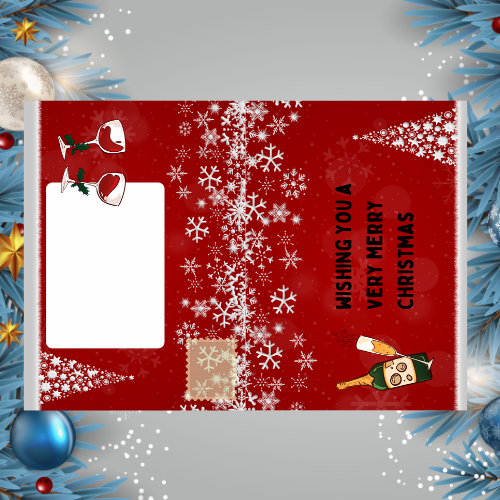 Personalised Christmas Card for drinking friends