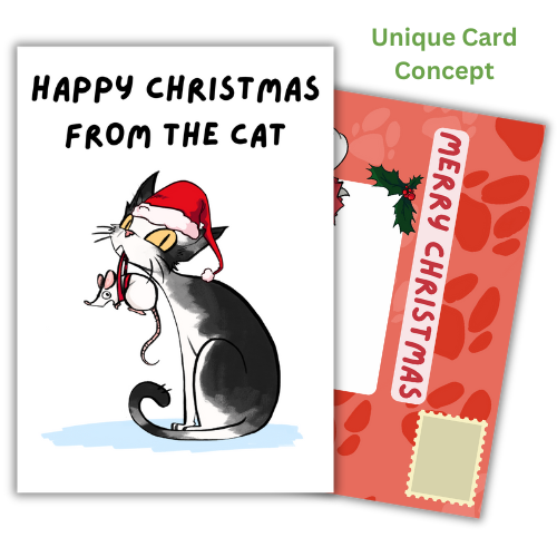 Funny Christmas Card From the Cat