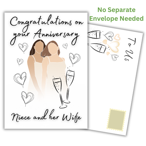 Niece and her Wife Anniversary Card