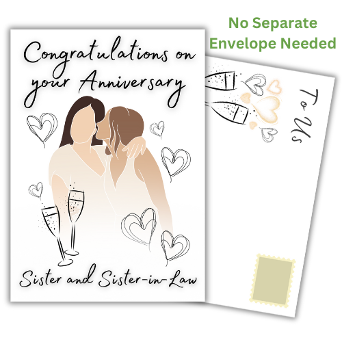 Sister and Sister-in-Law Anniversary Card