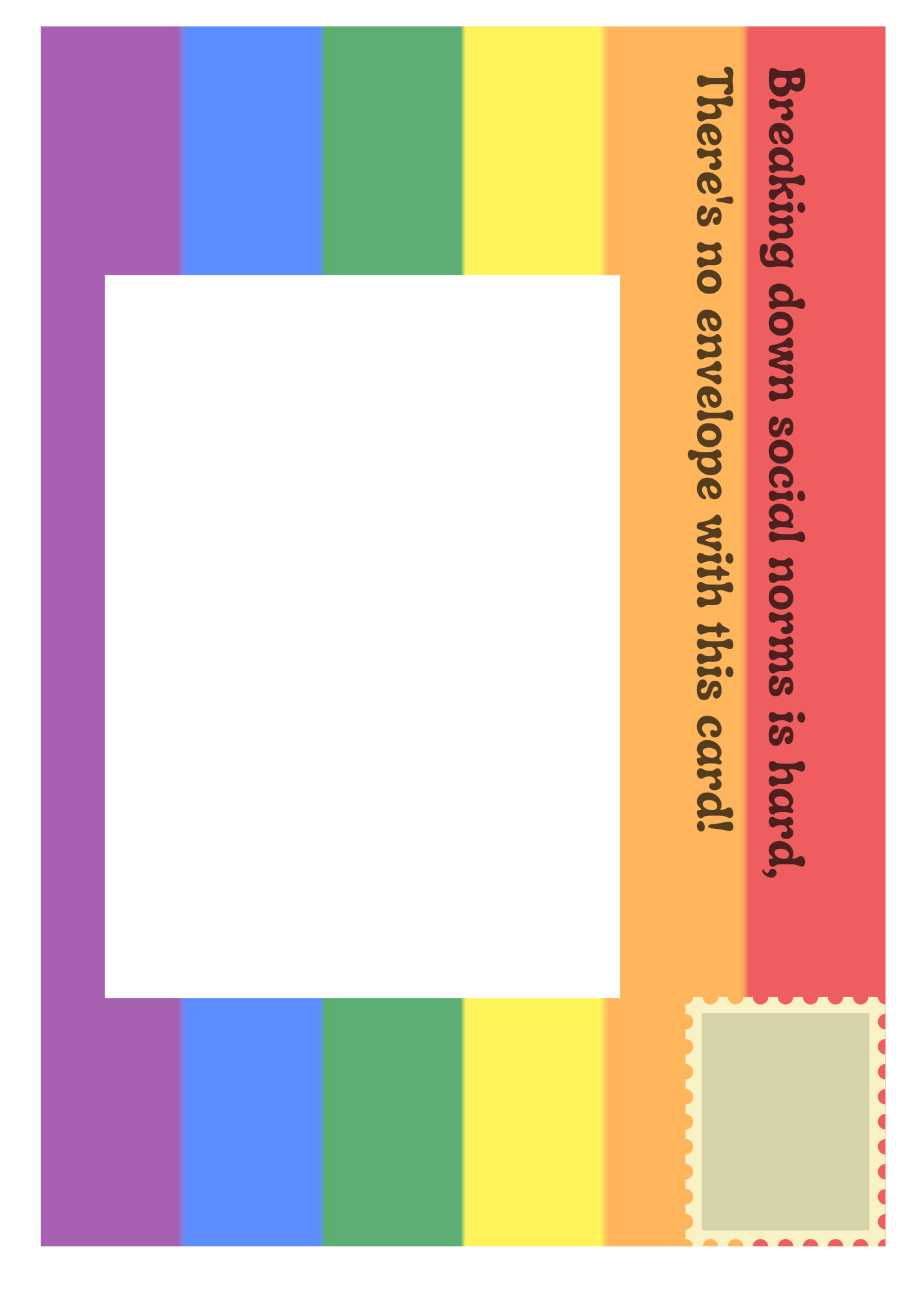 LGBTQ+ Birthday Card - To my Gay bae from your straight mate!