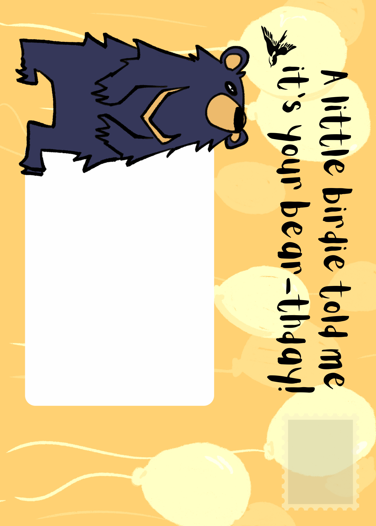 Funny 60th Birthday Card featuring Bear Jokes