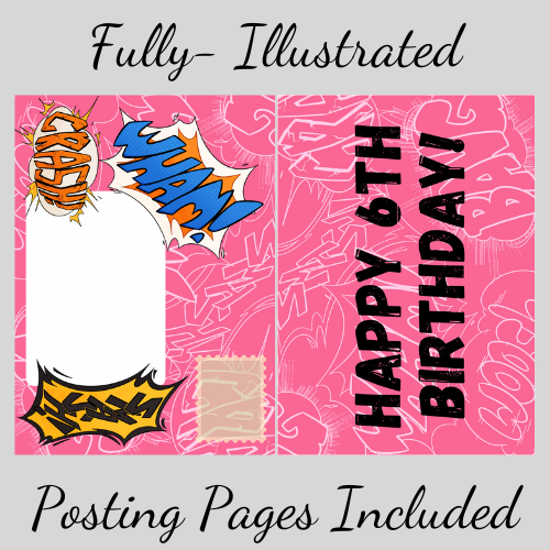 Little Heroes Happy 6th Birthday Card Unicorn Hero