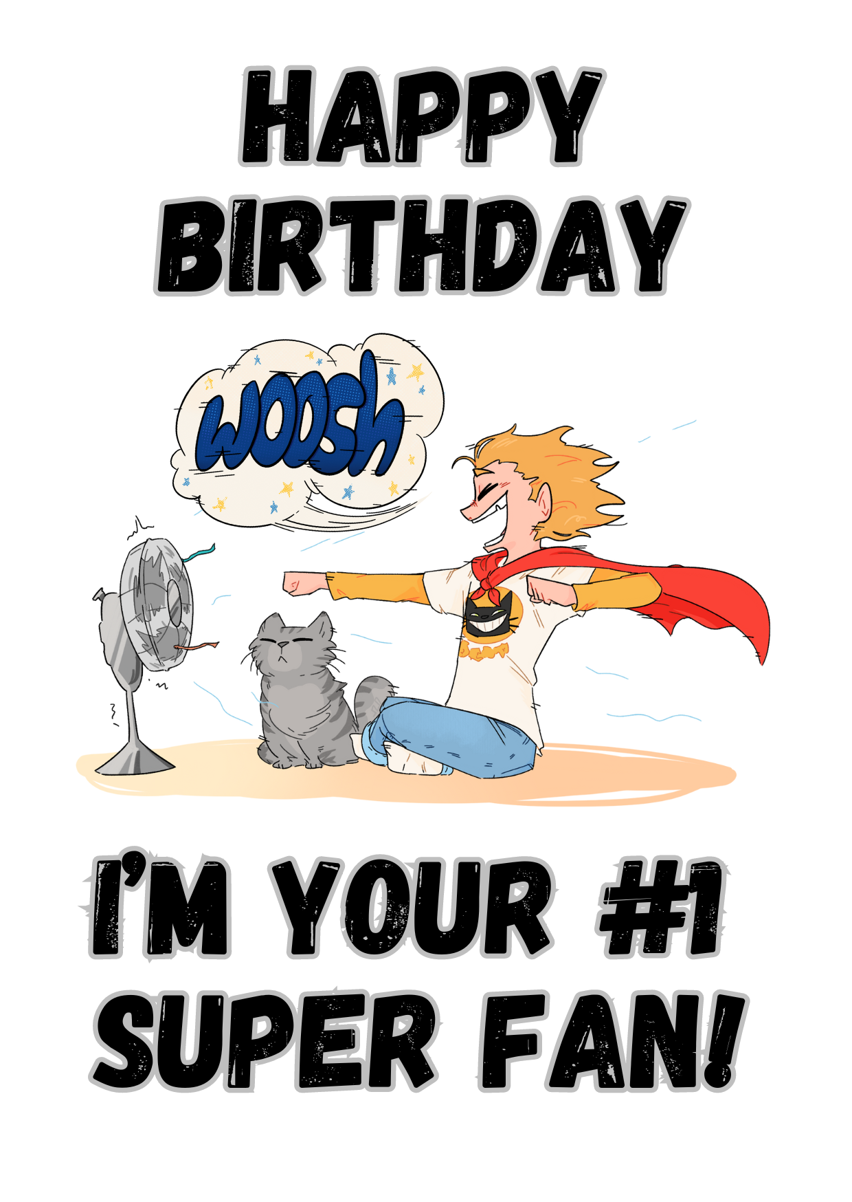 Little Heroes Kids Birthday Card for your Super Hero Boy