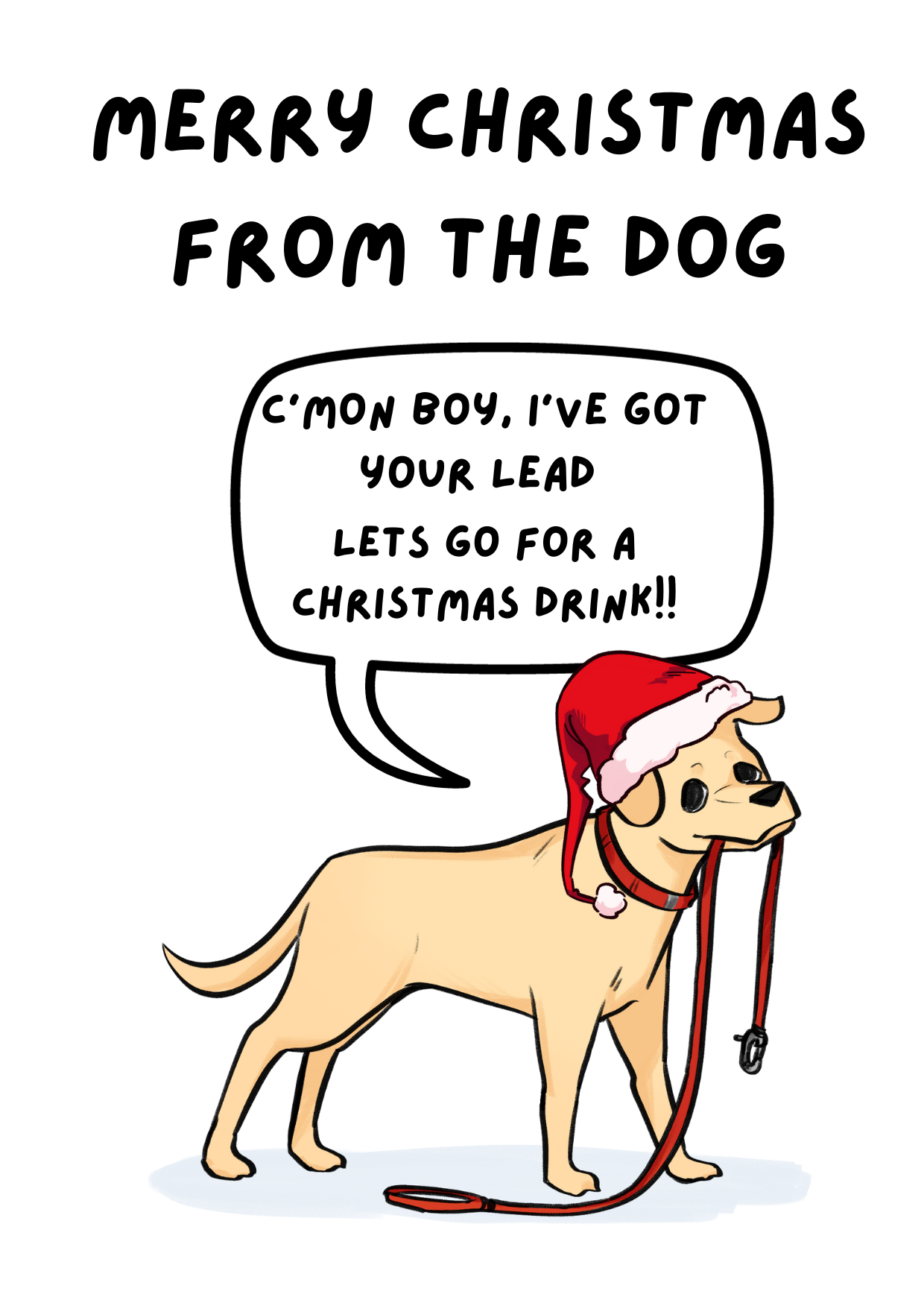 Funny Christmas Card From the Dog