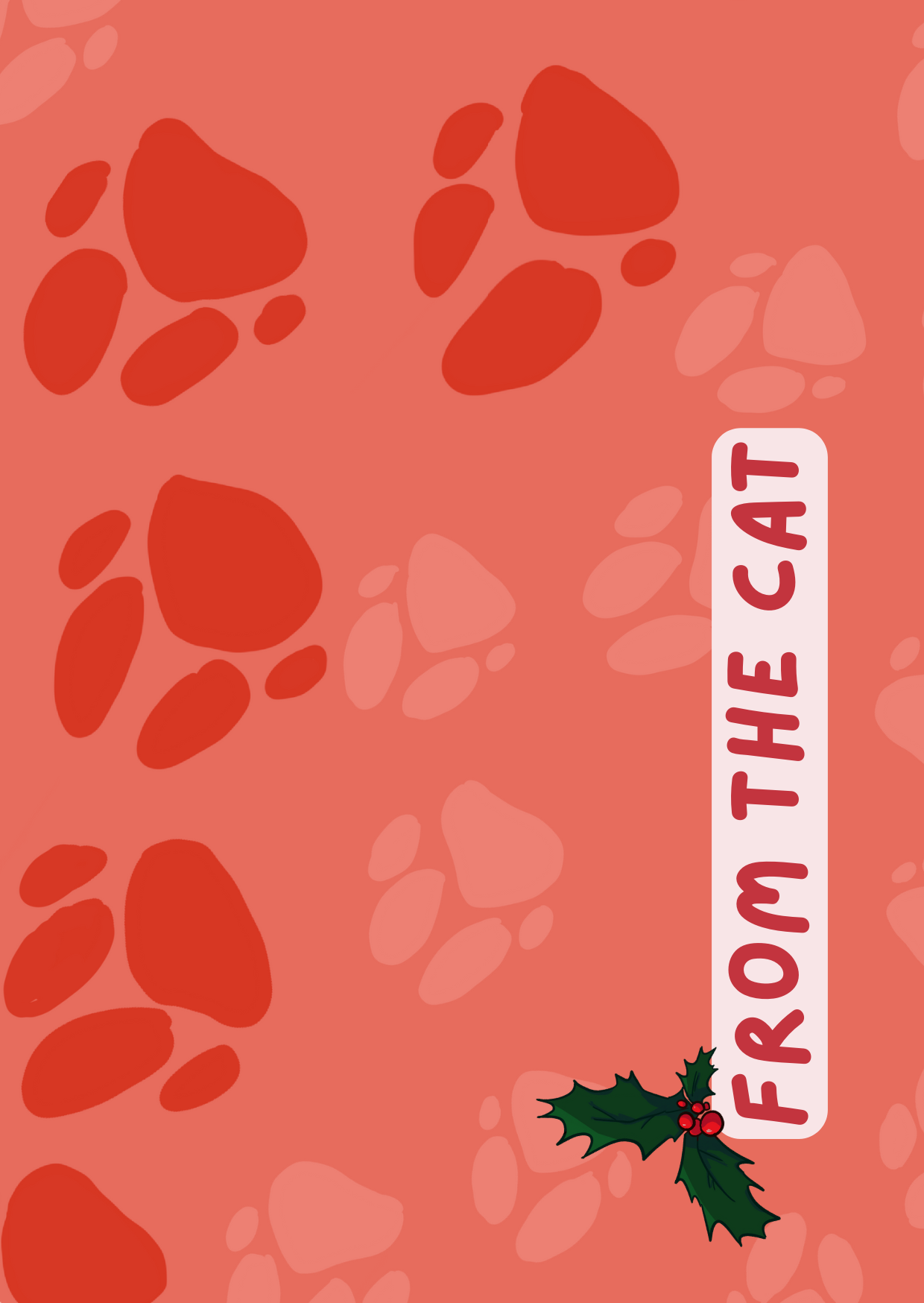 Funny Christmas Card From the Cat