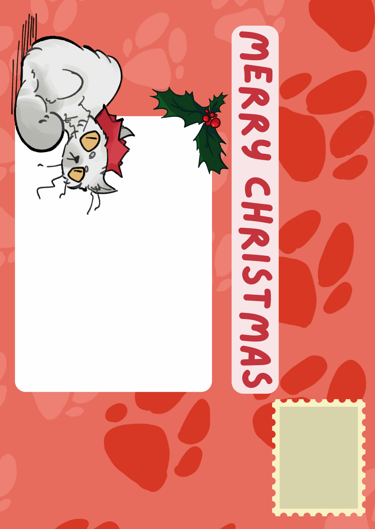 Funny Christmas Card From the Cat