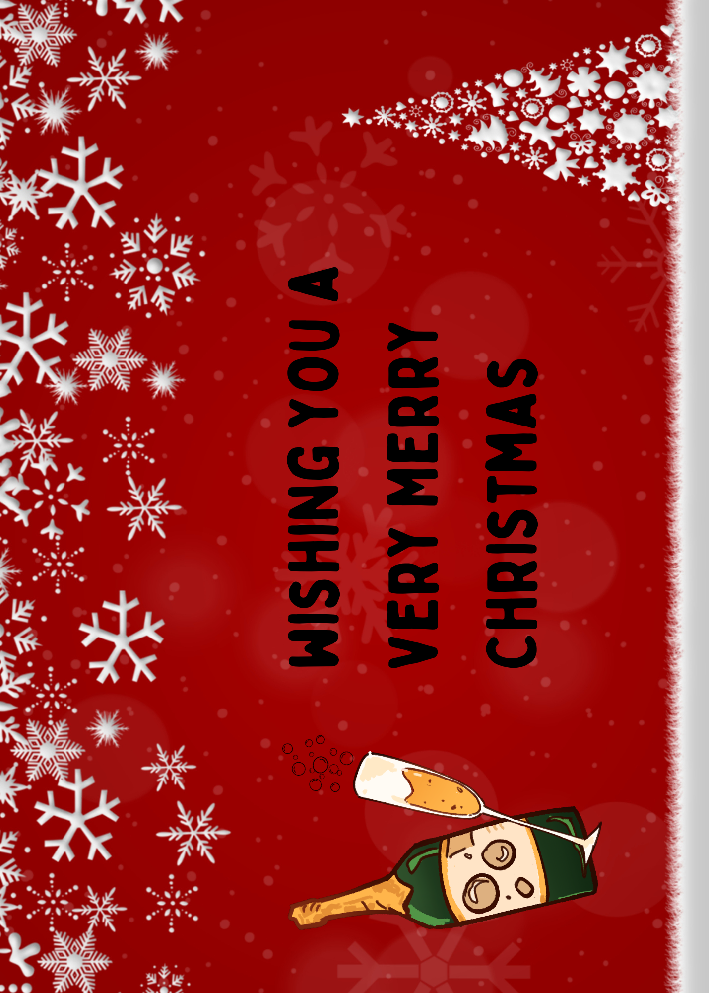 Personalised Christmas Card for drinking friends