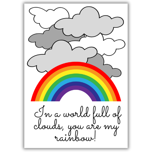 LGBT+ Rainbow Birthday Card for Partner