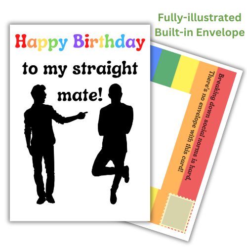 Inclusive Birthday card from Gay friend