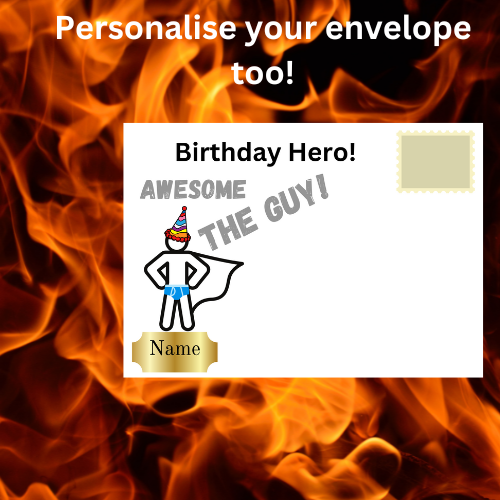 Personalised Cheeky Birthday Card for Partner