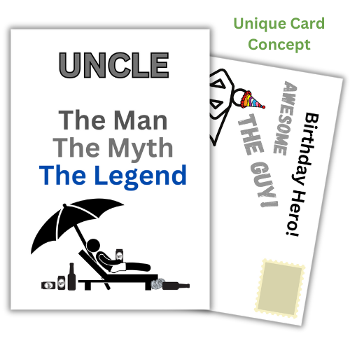 Personalised Funny Birthday Card for your Uncle
