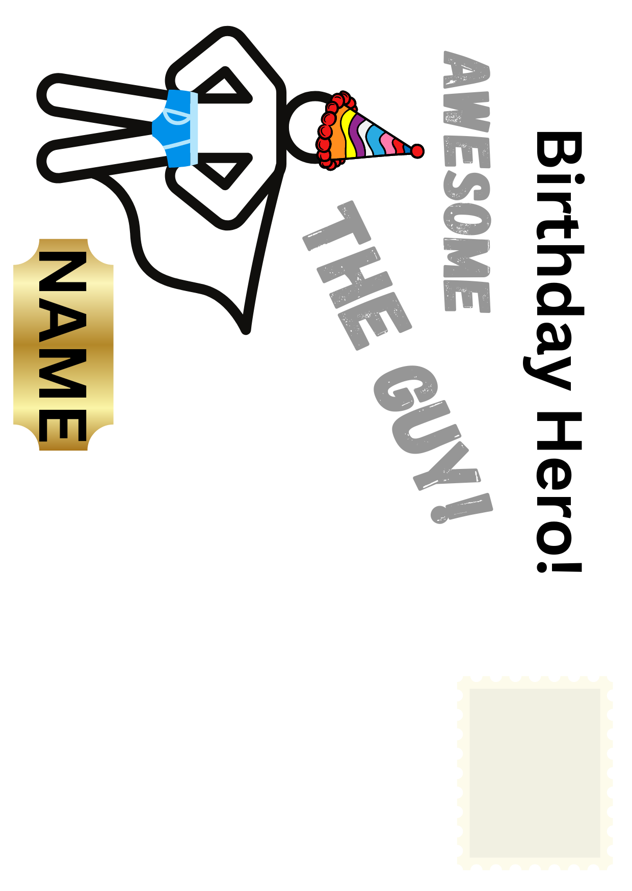 Personalised Funny Birthday Card for your Uncle