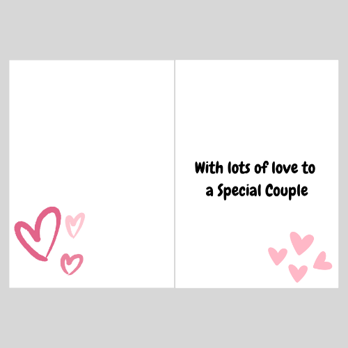 Wedding Congratulations Card featuring cute Moon Bears