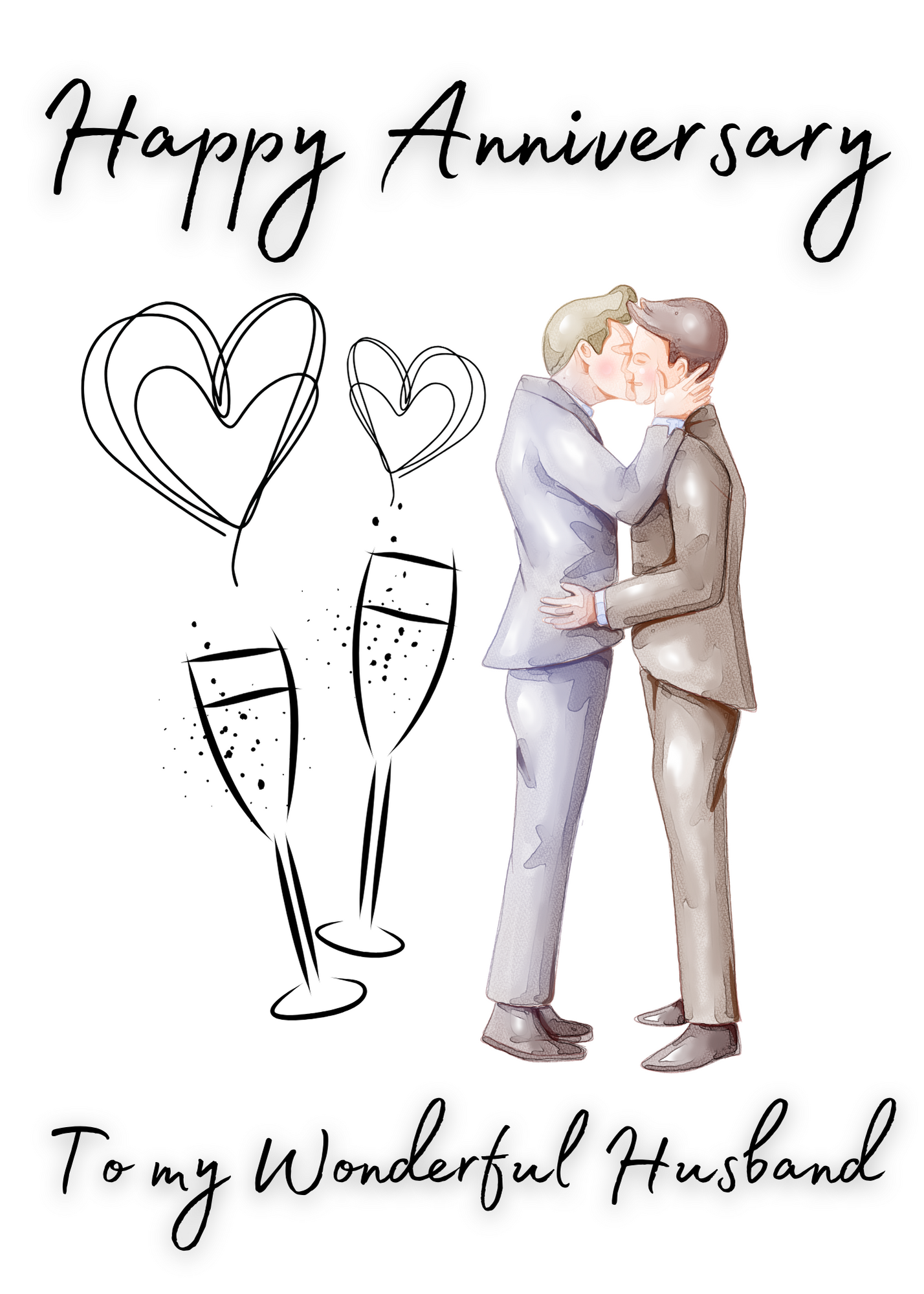 Gay Anniversary Card for Husband