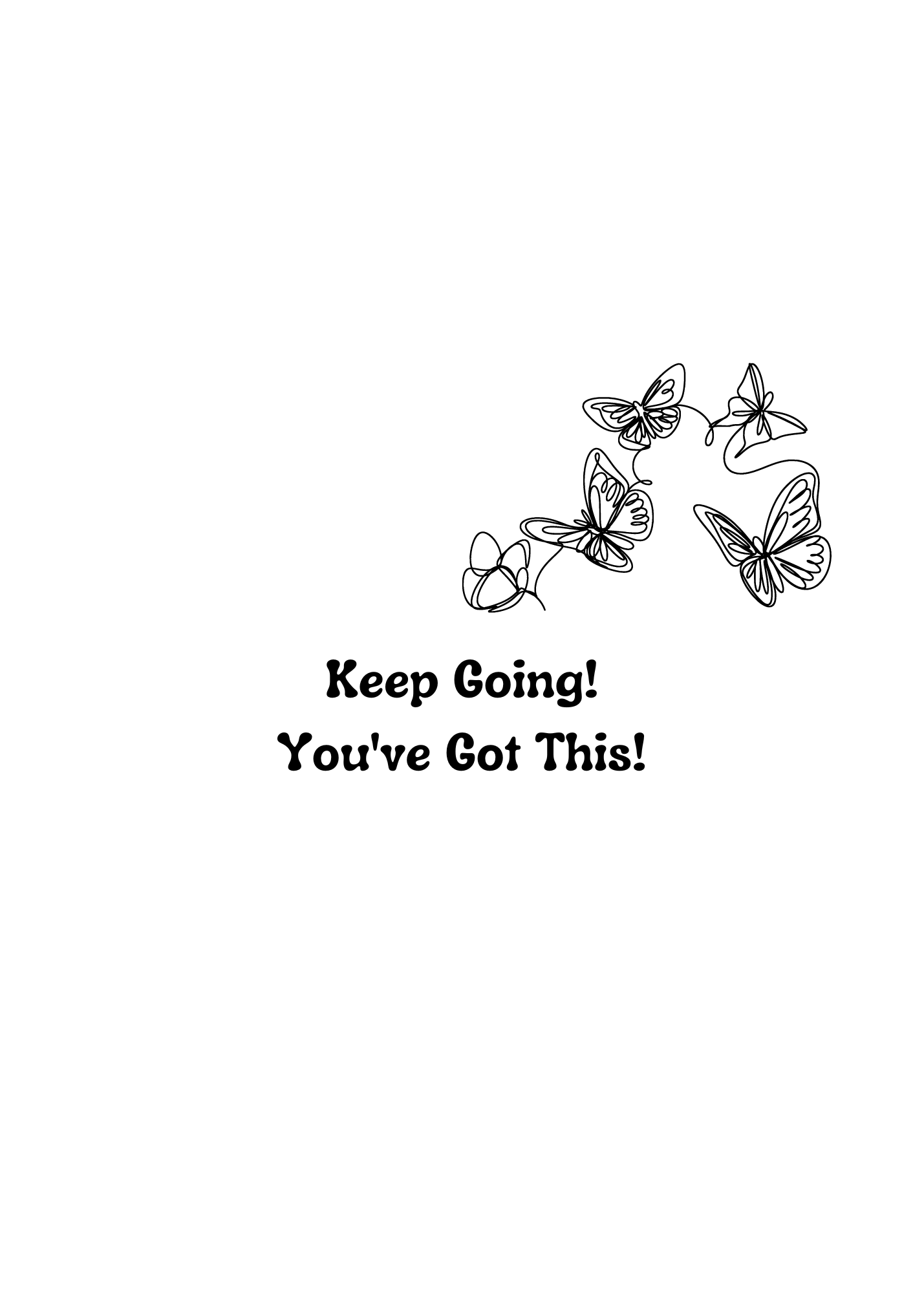 Transitioning Encouragement Card. Sending Love During This Difficult Time