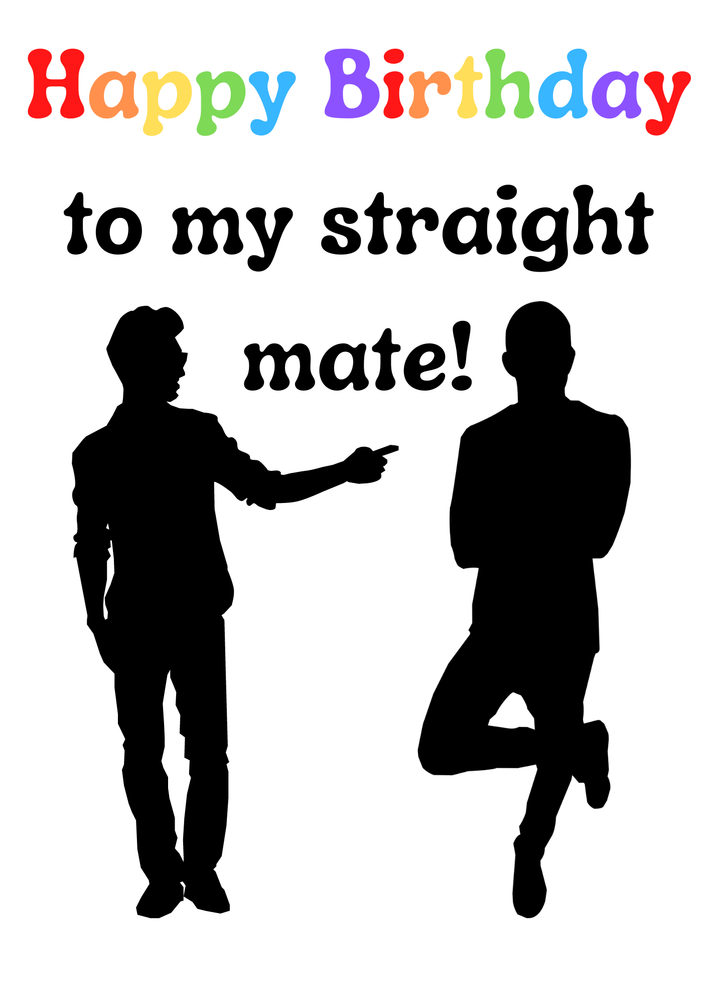 Inclusive Birthday card from Gay friend