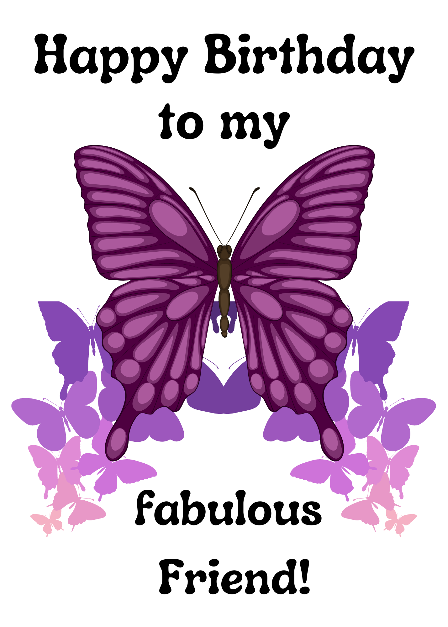Transgender Happy Birthday to my fabulous Friend! Pink