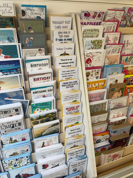 Bare Cards on show at store