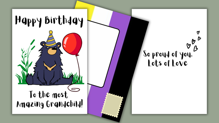 Gender-Neutral Grandchild Greeting Cards