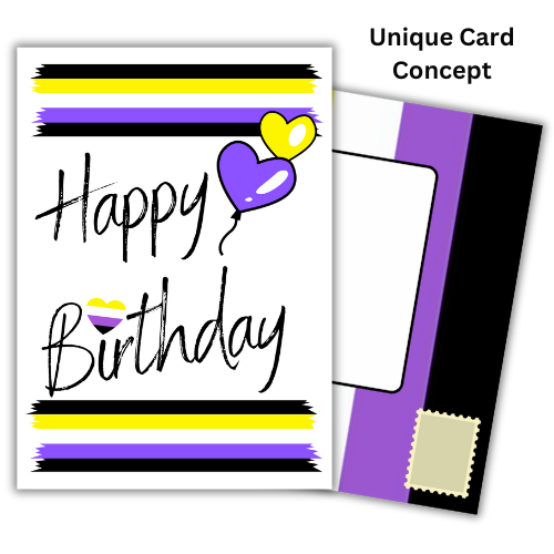 Non Binary Birthday Cards UK | Self-Sealing, Eco-Friendly & Inclusive