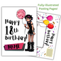 Gothic Party Princess 18th Birthday Card | Personalised | For teens