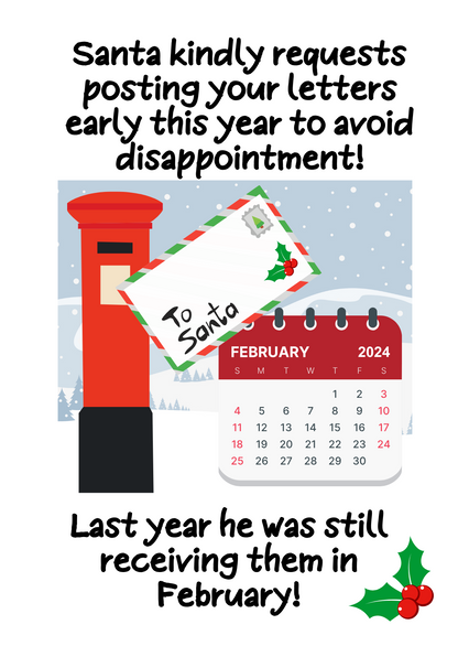 Christmas Post Early Joke card