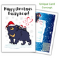 Cute Bear Christmas Card for Daddy