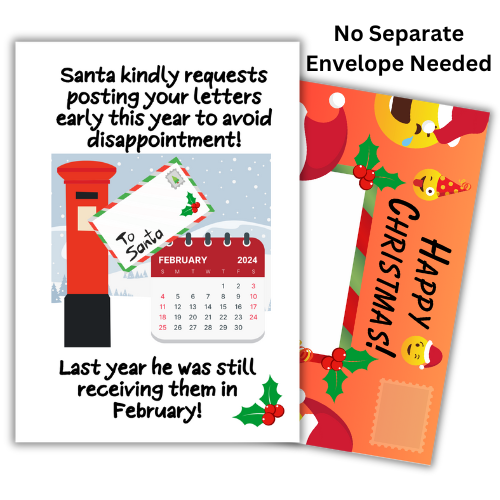 Christmas Post Early Joke card