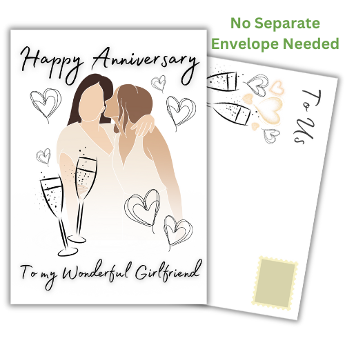 Gay Anniversary Card for Girlfriend