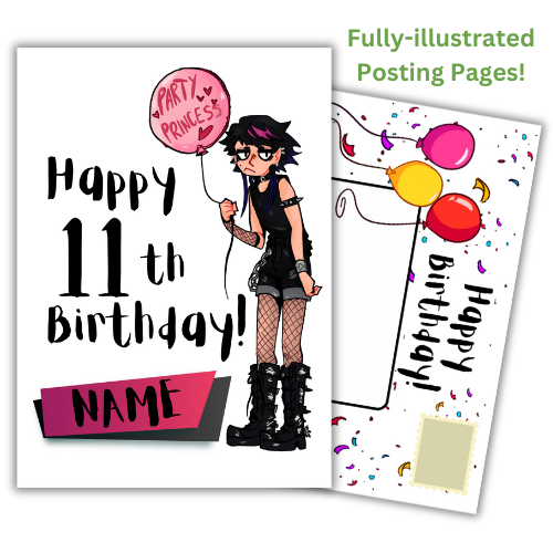 11th Birthday Card | Personalised Card | For Her