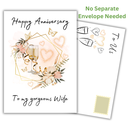 To my gorgeous Wife Anniversary Card