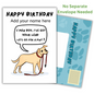 Personalised Funny Birthday Card From the Dog