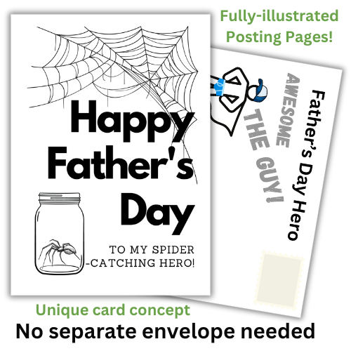 Funny Father's Day Card For Your Spider-Catching Hero