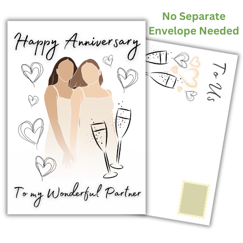 Lesbian Anniversary Card for Partner