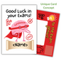 Personalised Good Luck in your Exams Greetings Card