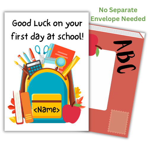 Personalised Good Luck on your First Day at School