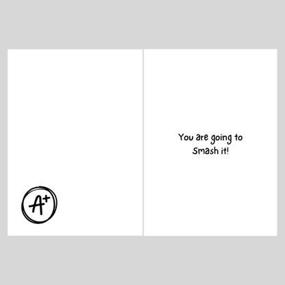 Personalised Good Luck in your Exams Greetings Card
