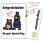 Wedding Congratulations Card featuring cute Moon Bears