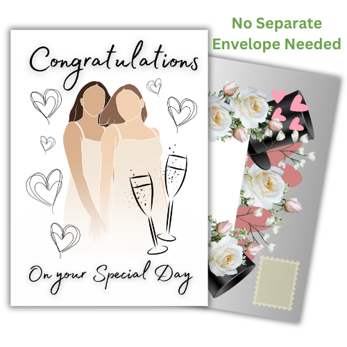 Mrs & Mrs Wedding Card