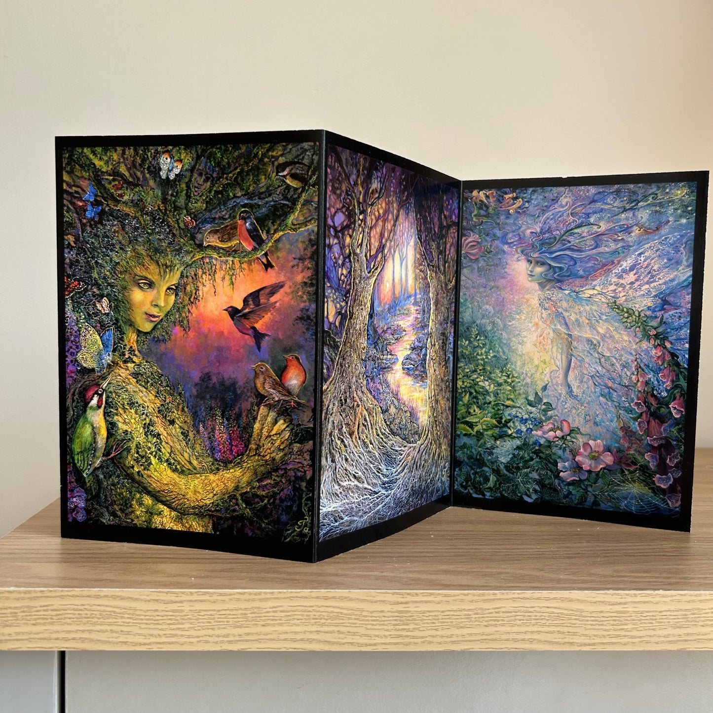 The Josephine Wall Collection | Dryad's Joy Triptych | Eco-Friendly Self-Sealing Trifold Card