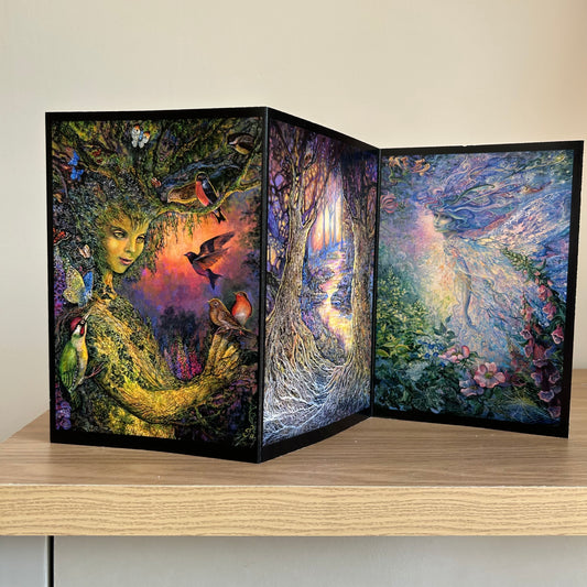 The Josephine Wall Collection | Dryad's Joy Triptych | Eco-Friendly Self-Sealing Trifold Card