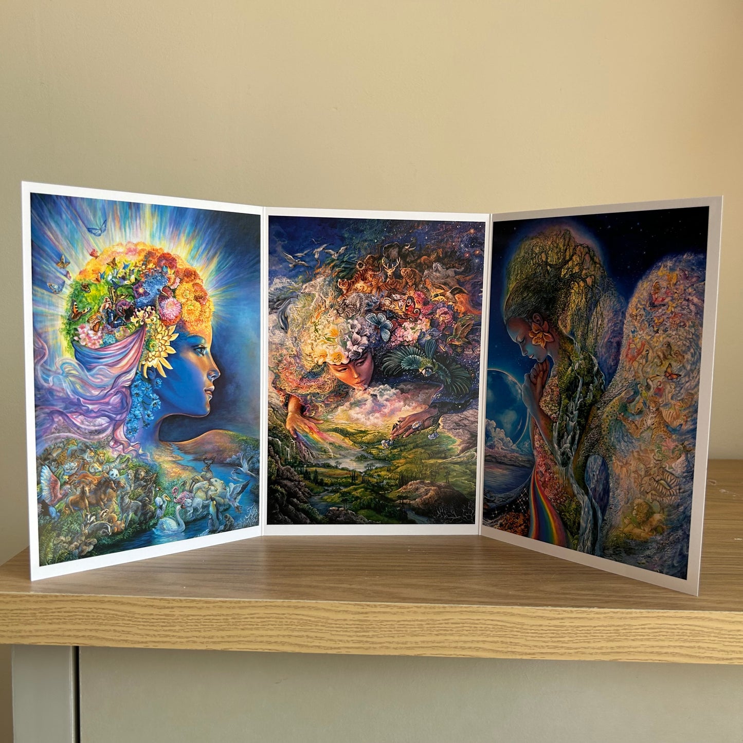 The Josephine Wall Collection | Gaia Triptych | Eco-Friendly Self-Sealing Trifold Card