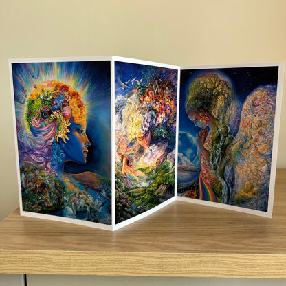 The Josephine Wall Collection | Gaia Triptych | Eco-Friendly Self-Sealing Trifold Card