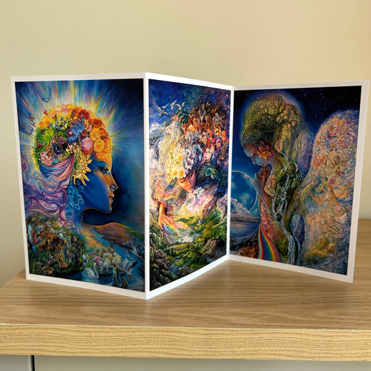 The Josephine Wall Collection | Gaia Triptych | Eco-Friendly Self-Sealing Trifold Card