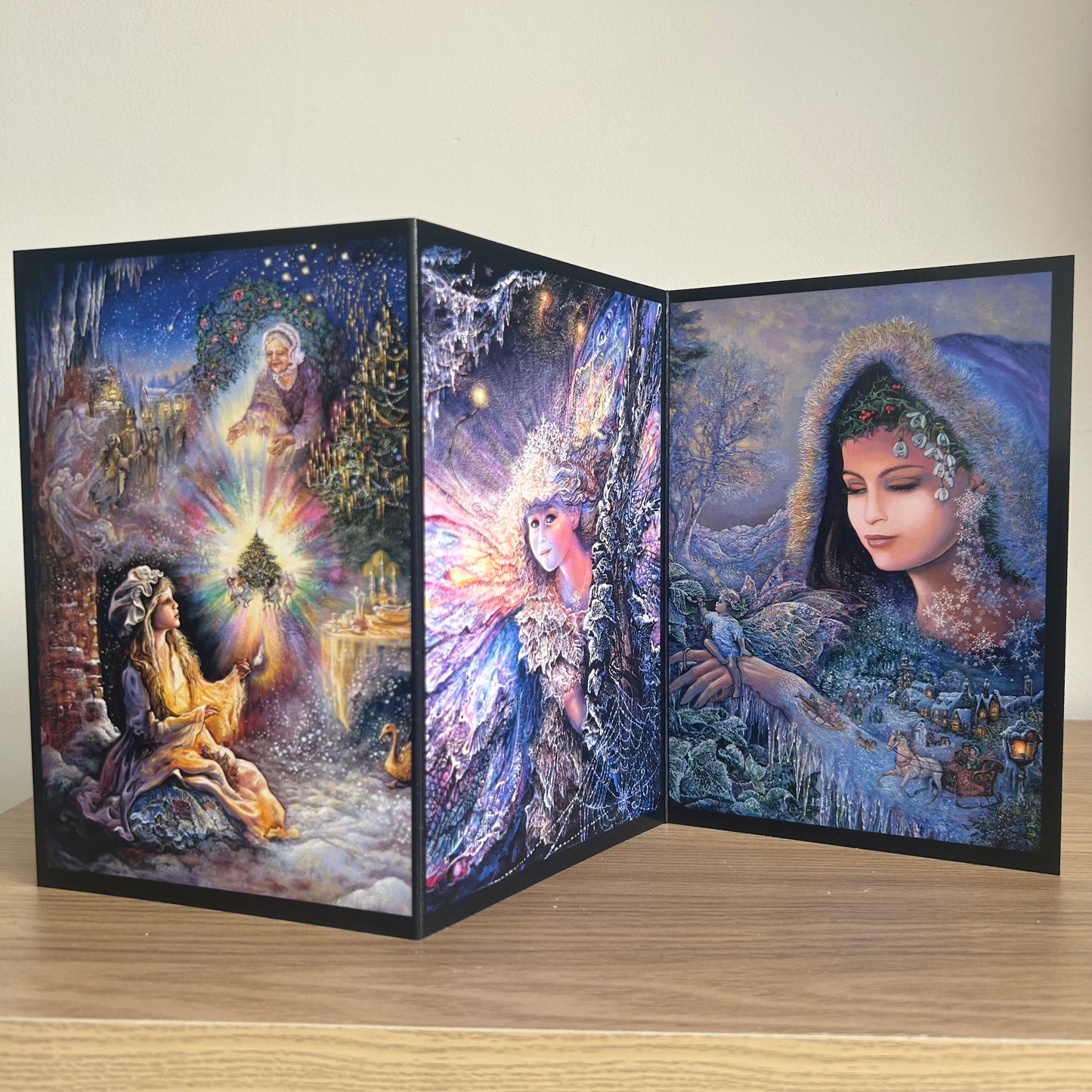 The Josephine Wall Collection | Little Match Girl Triptych | Eco-Friendly Self-Sealing Trifold Card