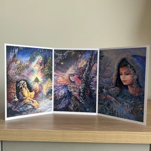 The Josephine Wall Collection | Little Match Girl Triptych | Eco-Friendly Self-Sealing Trifold Card