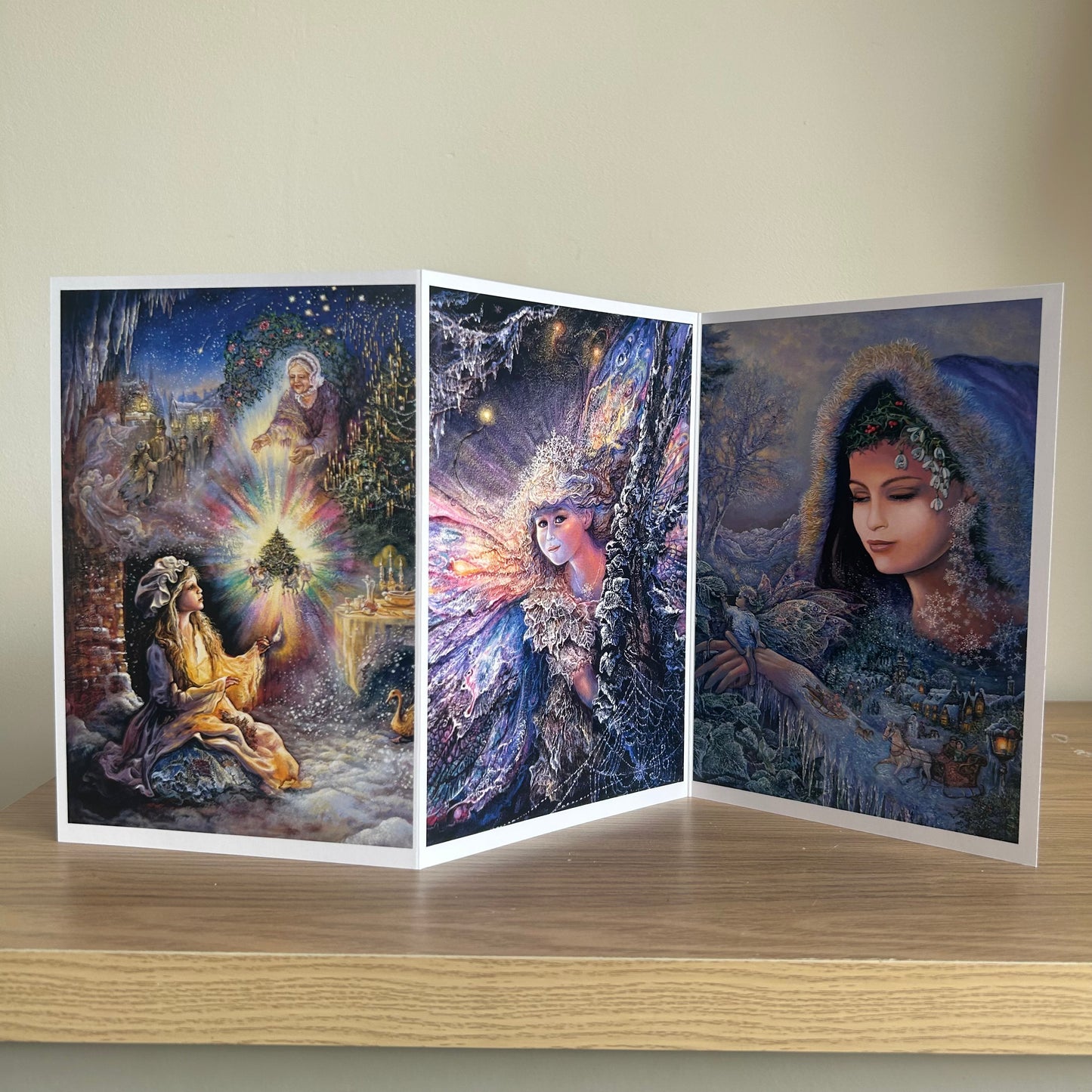 The Josephine Wall Collection | Little Match Girl Triptych | Eco-Friendly Self-Sealing Trifold Card