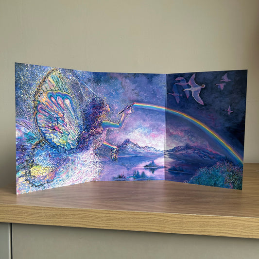 The Josephine Wall Collection | Painting a Rainbow | Eco-Friendly Self-Sealing Trifold Card