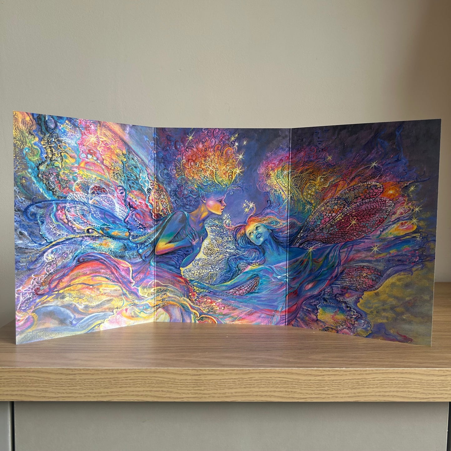 The Josephine Wall Collection | Rainbow Fairies | Eco-Friendly Self-Sealing Trifold Card
